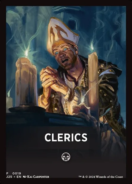 Clerics, carte Magic FJ25 19 — extension Foundations Jumpstart Front Cards