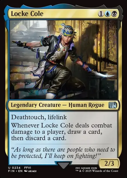 Locke Cole, Magic card FIN 234 — Final Fantasy set