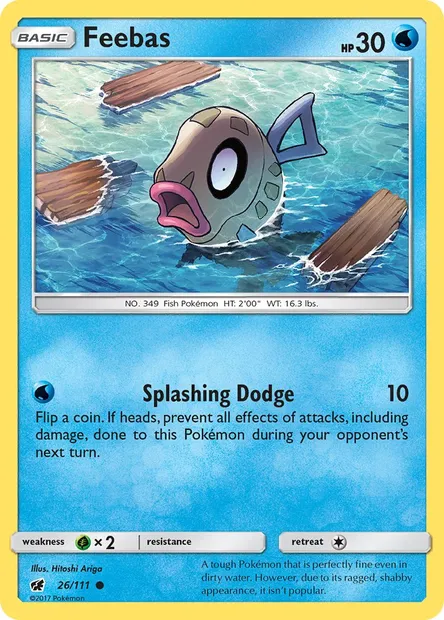 Feebas, Pokémon card CIN 26 — Crimson Invasion set