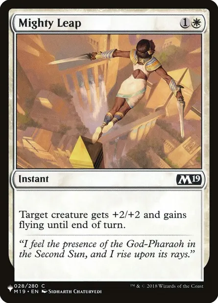 Sacré saut, carte Magic PLST M19-28 — extension The List