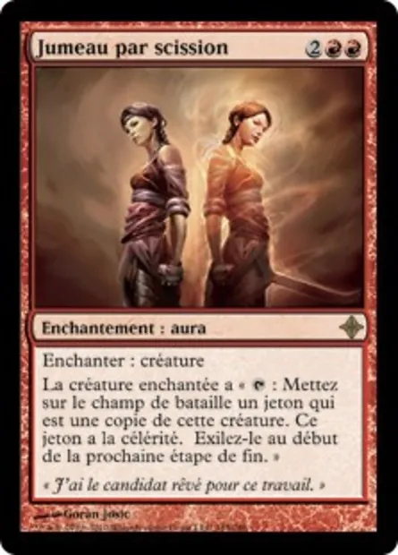 Jumeau par scission, carte Magic ROE 165 — extension L'ascension des Eldrazi