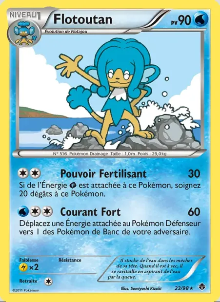 Flotoutan, carte Pokémon EPO 23 — extension Pouvoirs Émergents