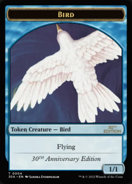Bird, Magic card T30A 4 — 30th Anniversary Tokens set