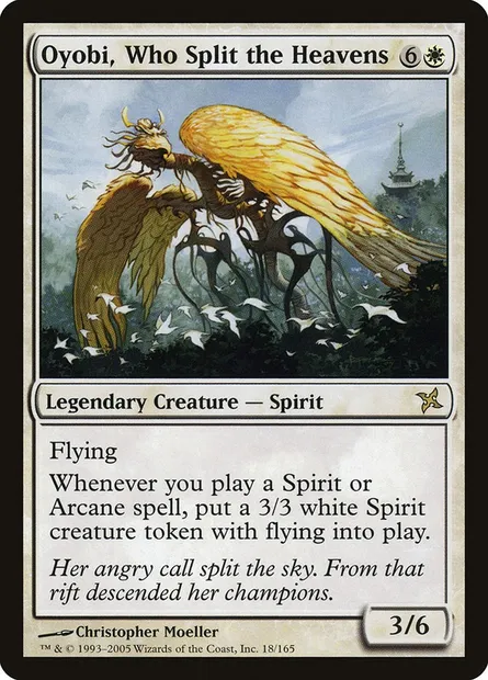 Oyobi, Who Split the Heavens, Magic card BOK 18 — Betrayers of Kamigawa set