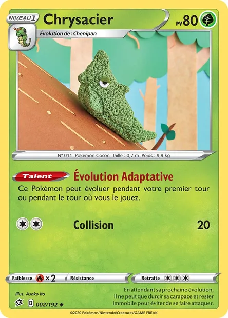 Chrysacier, carte Pokémon RCL 2 — extension Clash des Rebelles