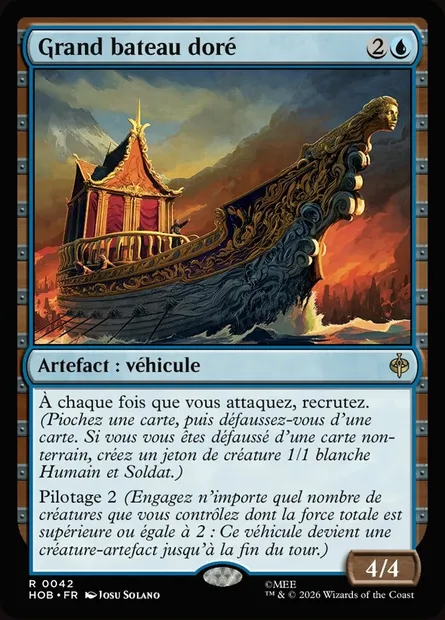 Grand bateau doré, carte Magic HOB 42 — extension The Hobbit