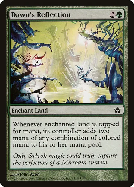 Reflets de l'aube, carte Magic 5DN 85 — extension La Cinquième Aube