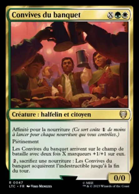 Convives du banquet, carte Magic LTC 47 — extension Tales of Middle-earth Commander