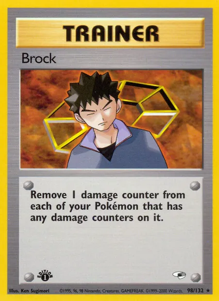 Brock, Pokémon card GH 98 — Gym Heroes set