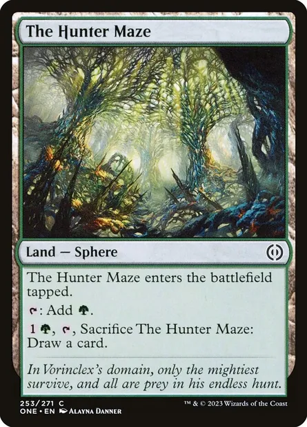 The Hunter Maze, Magic card ONE 253 — Phyrexia: All Will Be One set