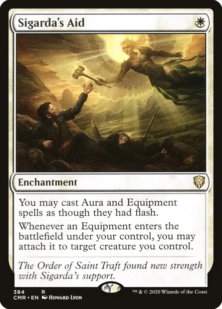 Sigarda's Aid, Magic card CMR 384 — Commander Legends set
