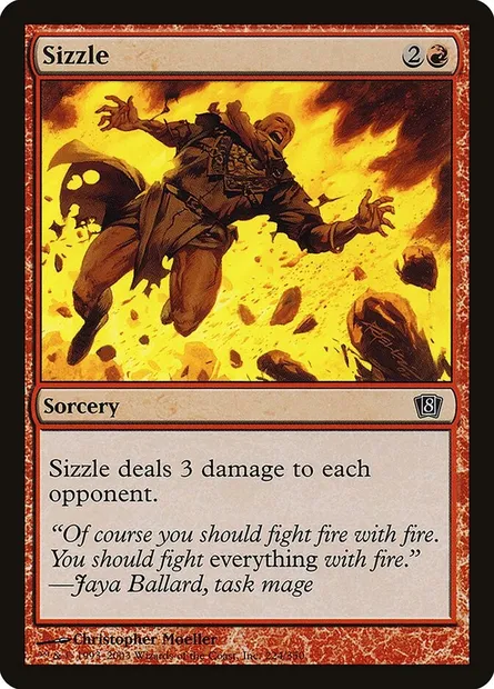 Sizzle, Magic card 8ED 224★ — Eighth Edition set