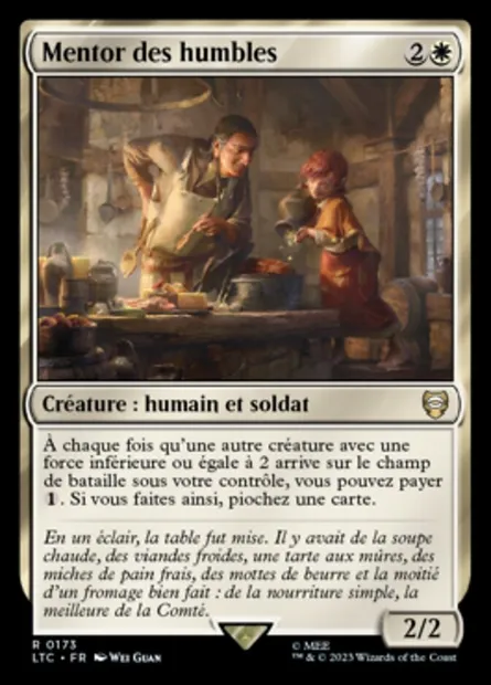Mentor des humbles, carte Magic LTC 173 — extension Tales of Middle-earth Commander