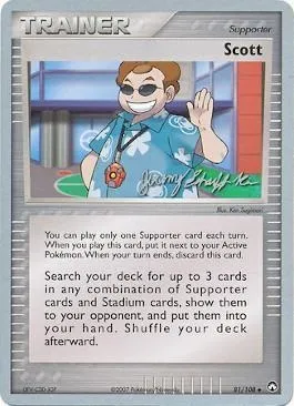 Scott, carte Pokémon WCD07 081-2 — extension World Championship Decks 2007