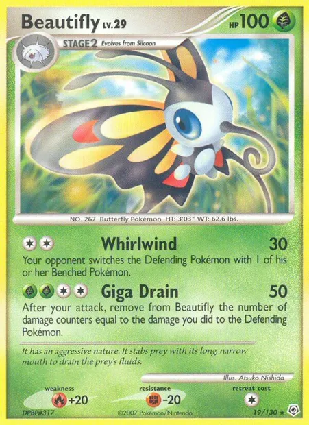 Beautifly, Pokémon card DP 19 — Diamond & Pearl set