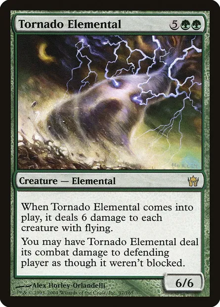 Tornado Elemental, Magic card 5DN 97 — Fifth Dawn set
