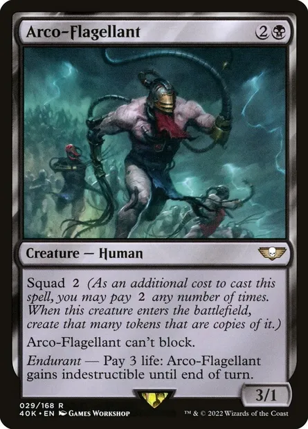 Arco-Flagellant, Magic card 40K 29 — Warhammer 40,000 Commander set