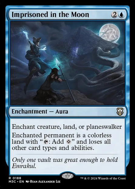 Imprisoned in the Moon, Magic card M3C 188 — Modern Horizons 3 Commander set