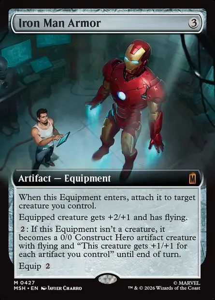 Iron Man Armor, Magic card MSH 427 — Marvel Super Heroes set