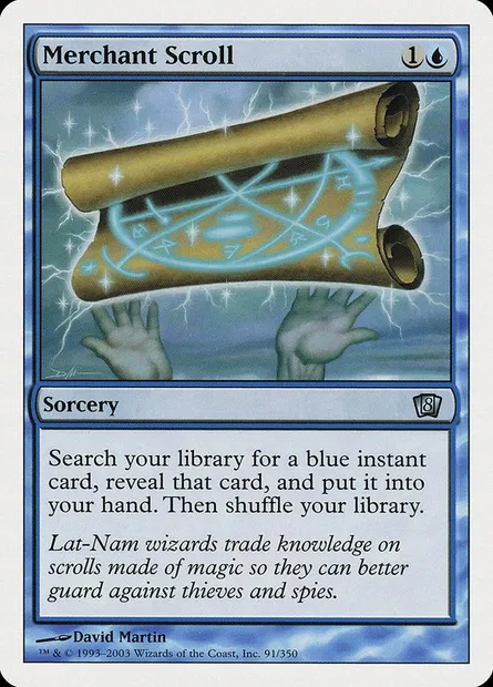 Merchant Scroll, Magic card 8ED 91 — Eighth Edition set