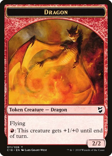 Dragon, Magic card TC18 11 — Commander 2018 Tokens set