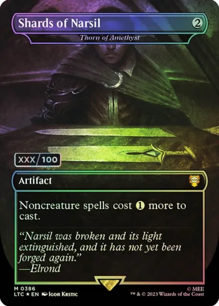 Éclat d'améthyste, carte Magic LTC 386z — extension Tales of Middle-earth Commander