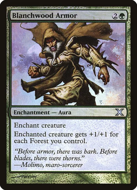 Armure de boisblanc, carte Magic 10E 253★ — extension Dixième édition