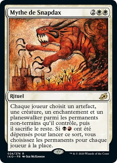 Mythe de Snapdax, carte Magic IKO 24 — extension Ikoria: Lair of Behemoths