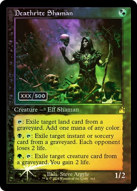 Shamane ritemort, carte Magic RVR 363z — extension Ravnica Remastered