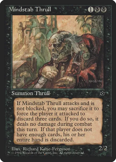 Mindstab Thrull, Magic card FEM 40a — Fallen Empires set