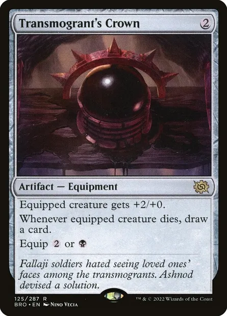 Transmogrant's Crown, Magic card BRO 125 — The Brothers' War set