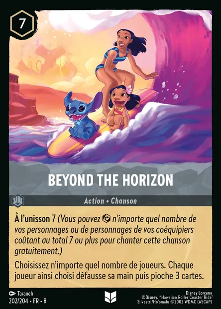Beyond the Horizon, carte Disney Lorcana CH8-202 — extension Le Règne de Jafar