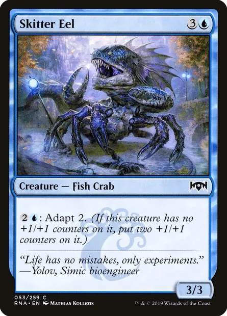 Skitter Eel, Magic card RNA 53 — Ravnica Allegiance set