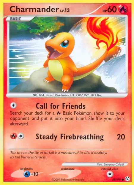 Charmander, Pokémon card AR 59 — Arceus set