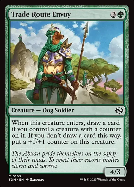 Trade Route Envoy, Magic card TDM 163 — Tarkir: Dragonstorm set