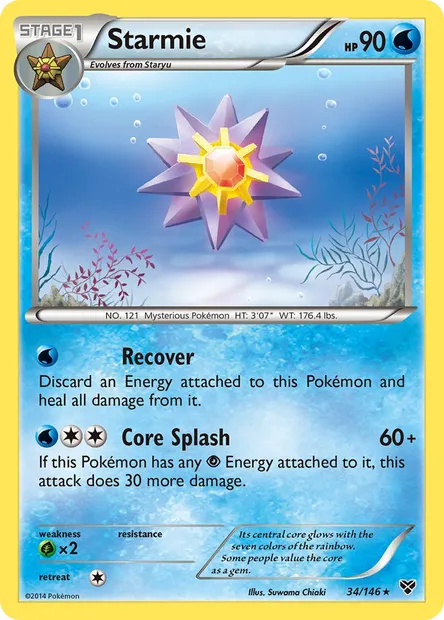 Starmie, Pokémon card XY 34 — XY set