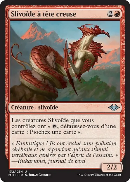 Slivoïde à tête creuse, carte Magic MH1 132 — extension Horizons du Modern