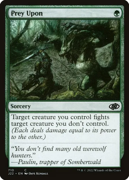 Prey Upon, Magic card J22 710 — Jumpstart 2022 set