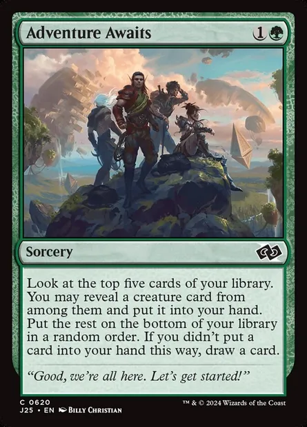 Adventure Awaits, Magic card J25 620 — Foundations Jumpstart set