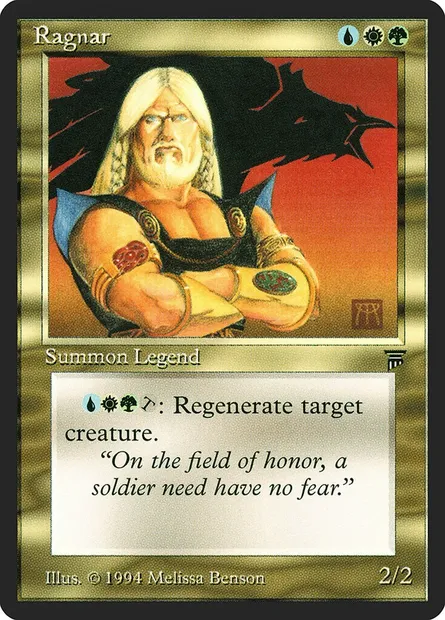 Ragnar, Magic card LEG 250 — Legends set