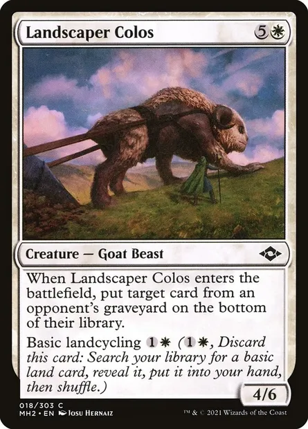 Landscaper Colos, Magic card MH2 18 — Modern Horizons 2 set