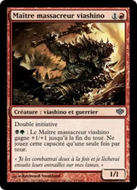 Maître massacreur viashino, carte Magic CON 73 — extension Conflux