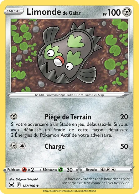 Limonde de Galar, carte Pokémon LOR 127 — extension Origine Perdue