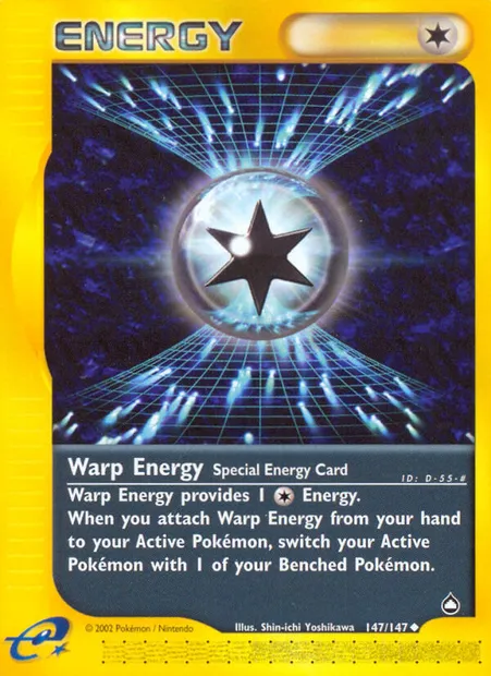 Warp Energy, Pokémon card AQ 147 — Aquapolis set