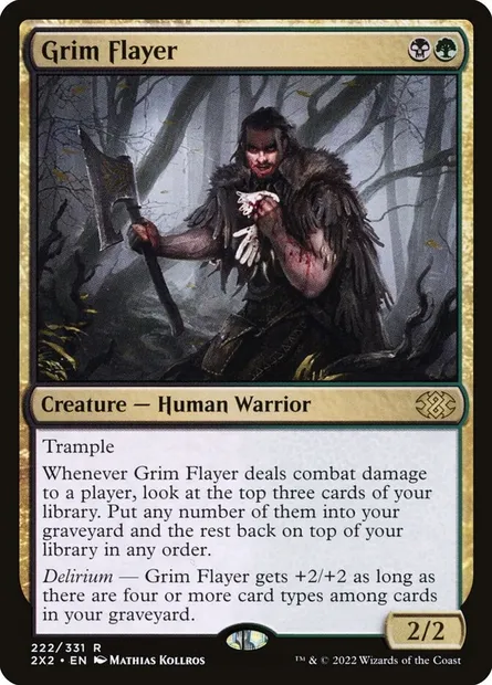 Grim Flayer, Magic card 2X2 222 — Double Masters 2022 set