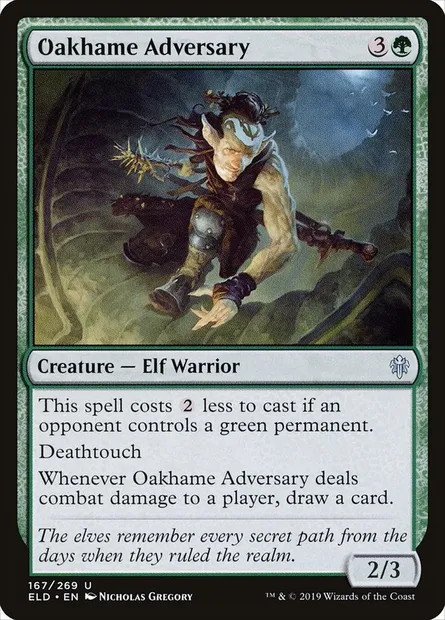 Oakhame Adversary, Magic card ELD 167 — Throne of Eldraine set