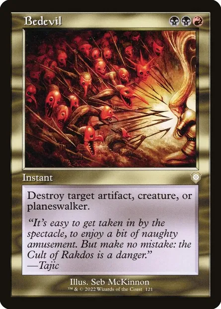 Bedevil, Magic card BRC 121 — The Brothers' War Commander set