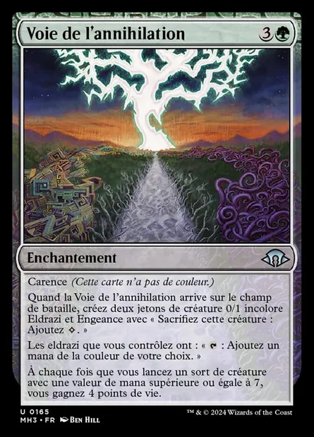 Voie de l'annihilation, carte Magic MH3 165 — extension Modern Horizons 3