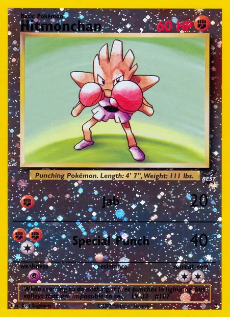 Hitmonchan, Pokémon card BP 2 — Best of game set