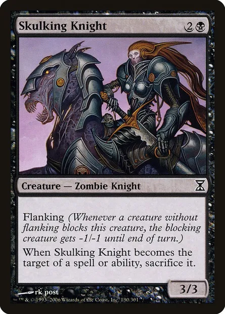 Skulking Knight, Magic card TSP 130 — Time Spiral set